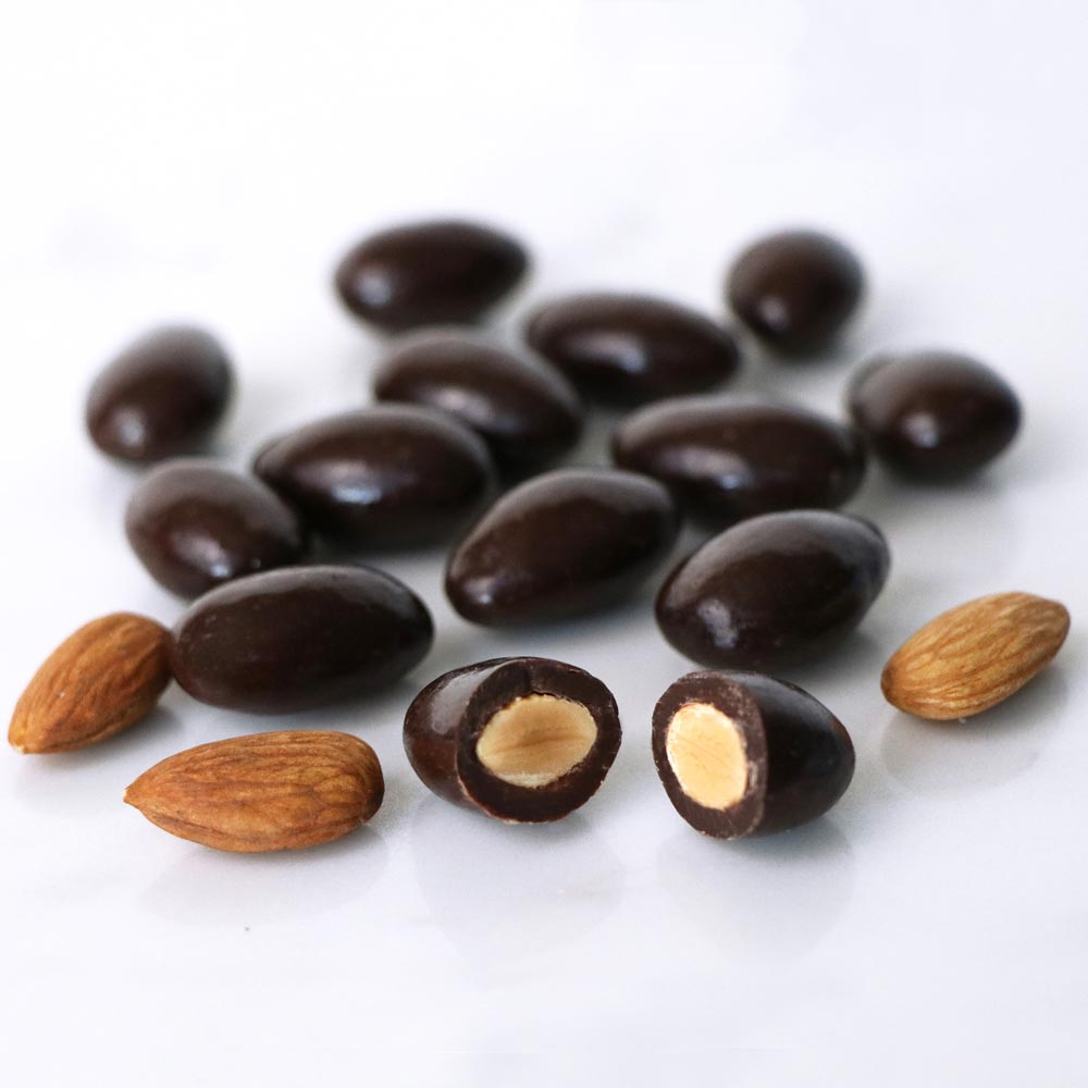 Dark Chocolate Almonds - 2 lbs.