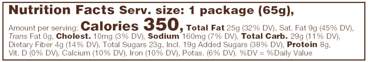 Milk Chocolate Sea Salt Almonds Nutritional Facts