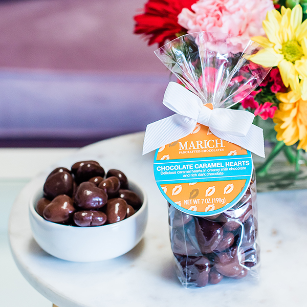 Chocolate Caramel Hearts - Bagline