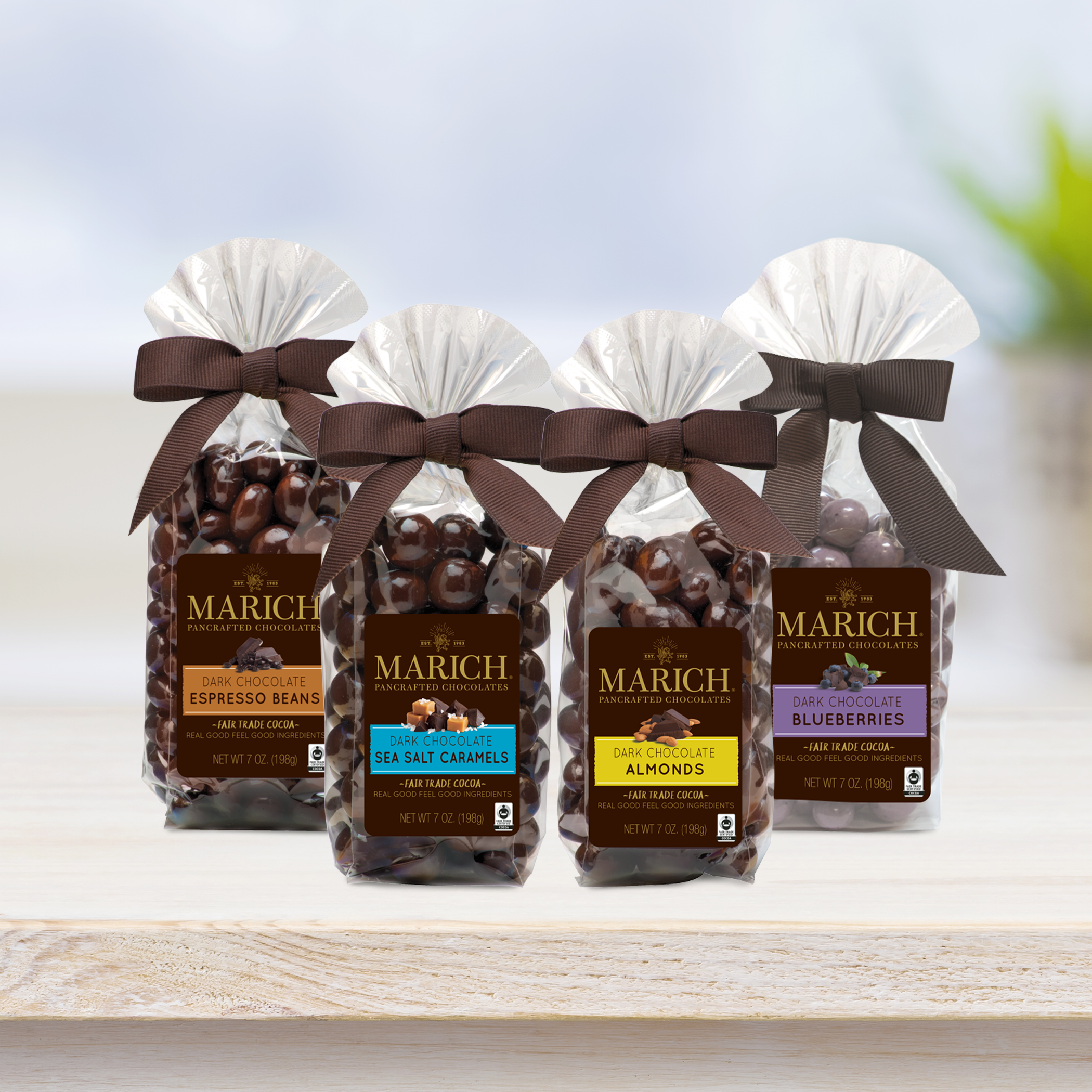 variety pack chocolates with bow